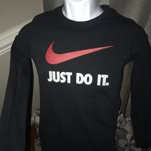 NIKE JUST DO IT print long sleeved shirt